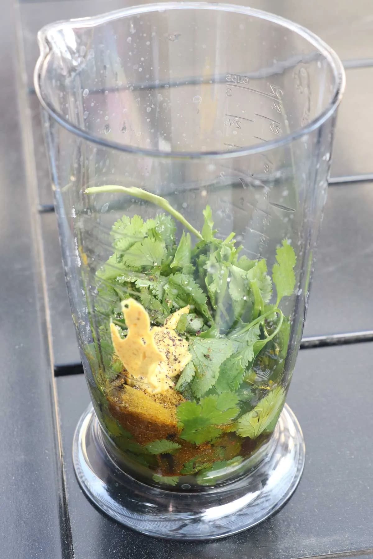 Easy Cold Lentil Salad with Cilantro Curry Vinaigrette