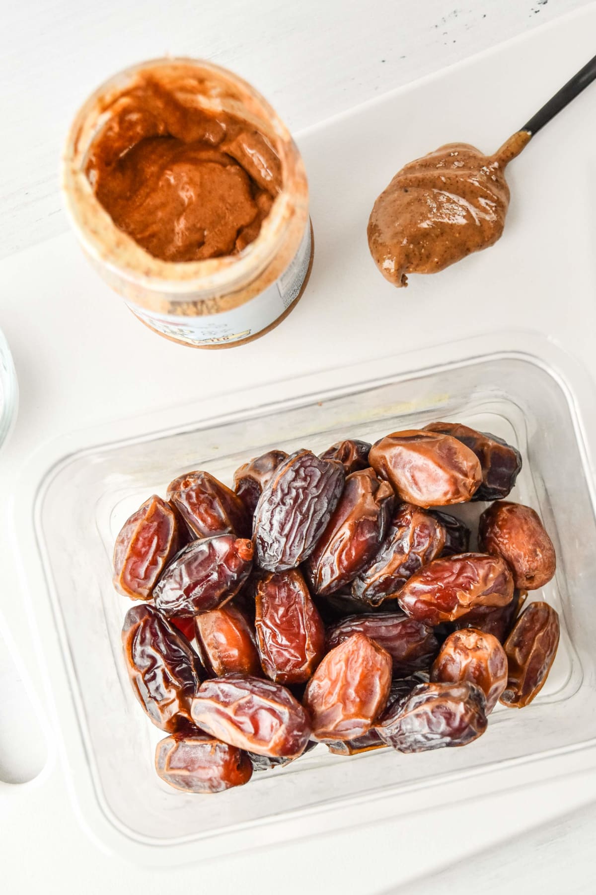Salted Almond Butter Stuffed Dates