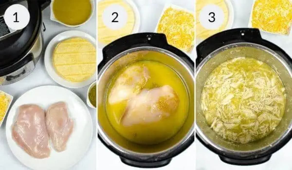 Instant Pot Chicken Enchiladas