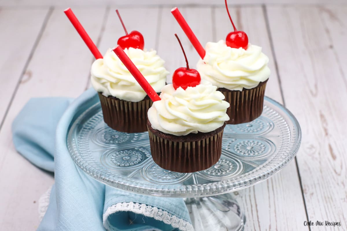 Root Beer Cupcakes with Cake Mix