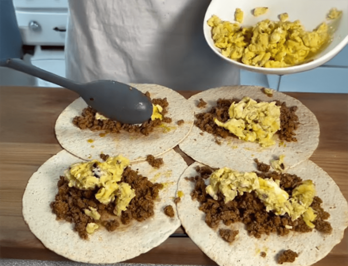 High Protein Breakfast Burrito Meal Prep