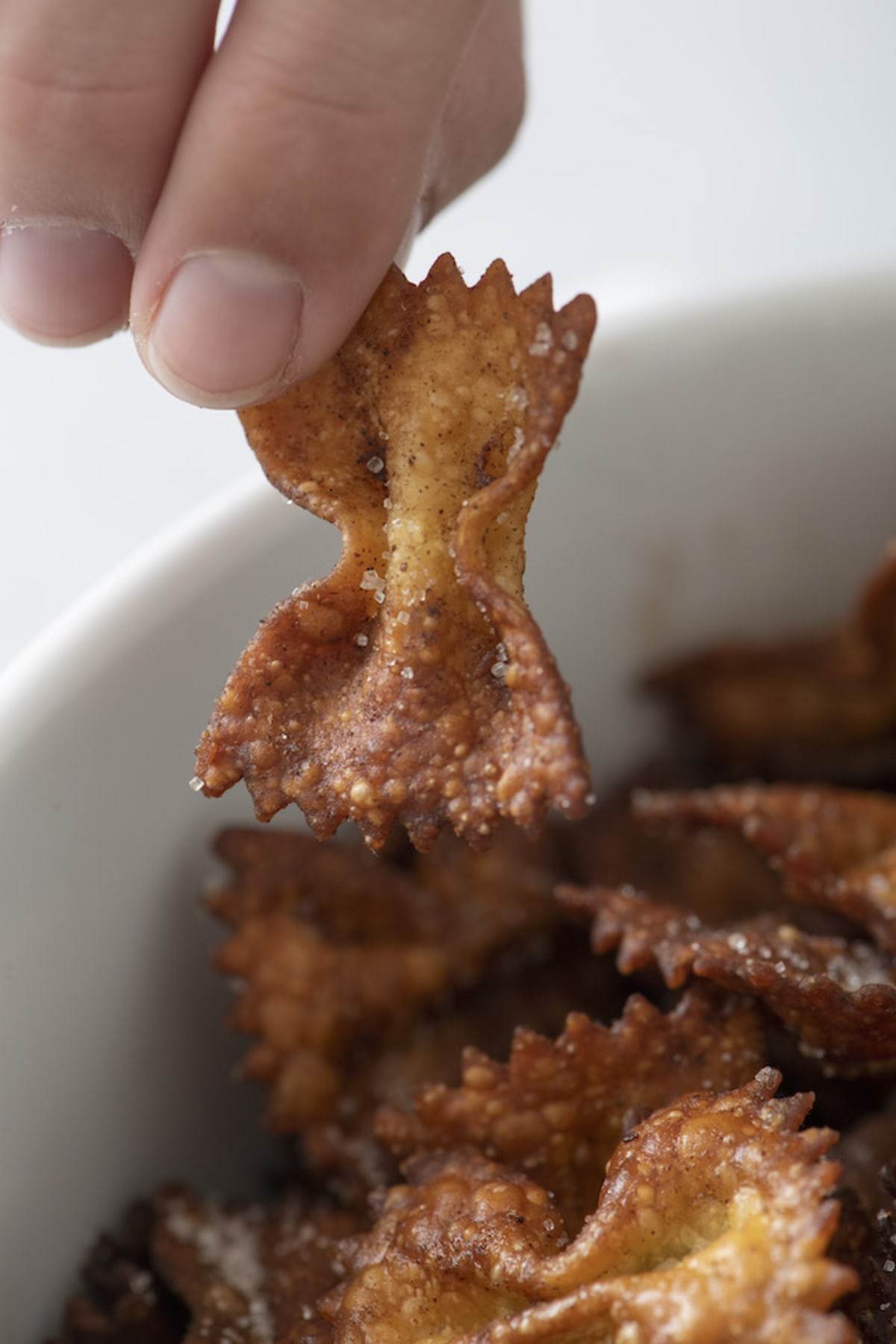 Air Fryer Churro Pasta Chips