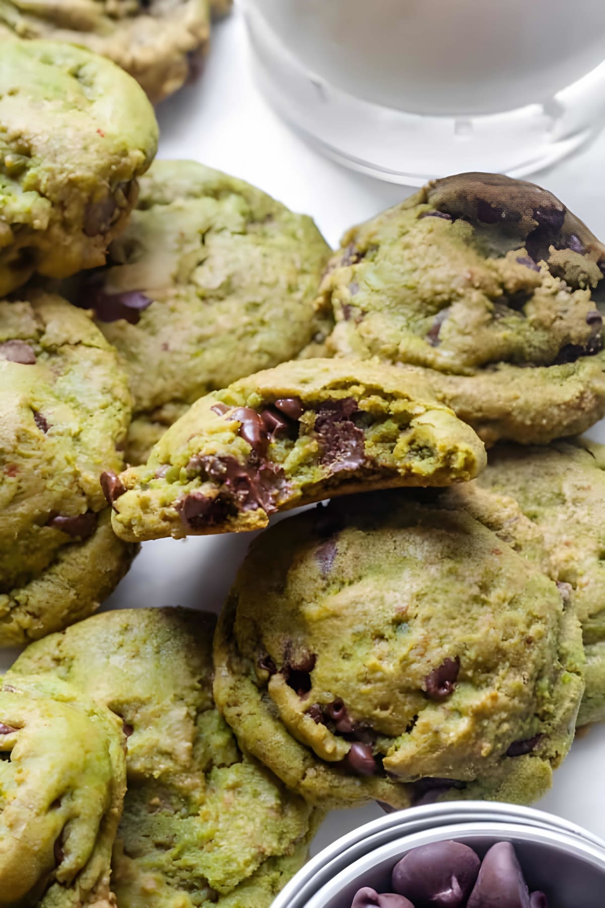 Matcha Chocolate Chip Cookies