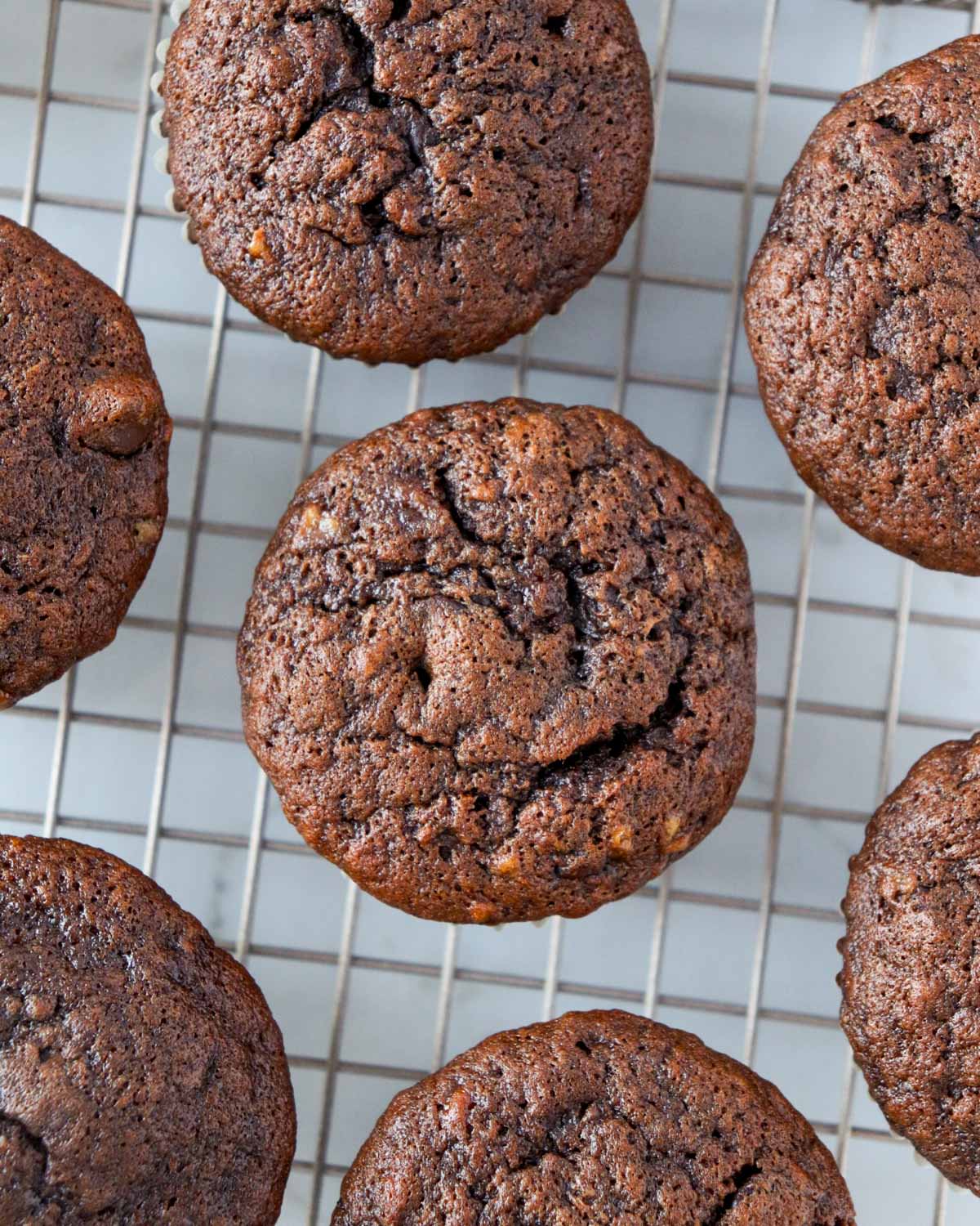 Double Chocolate Banana Muffins
