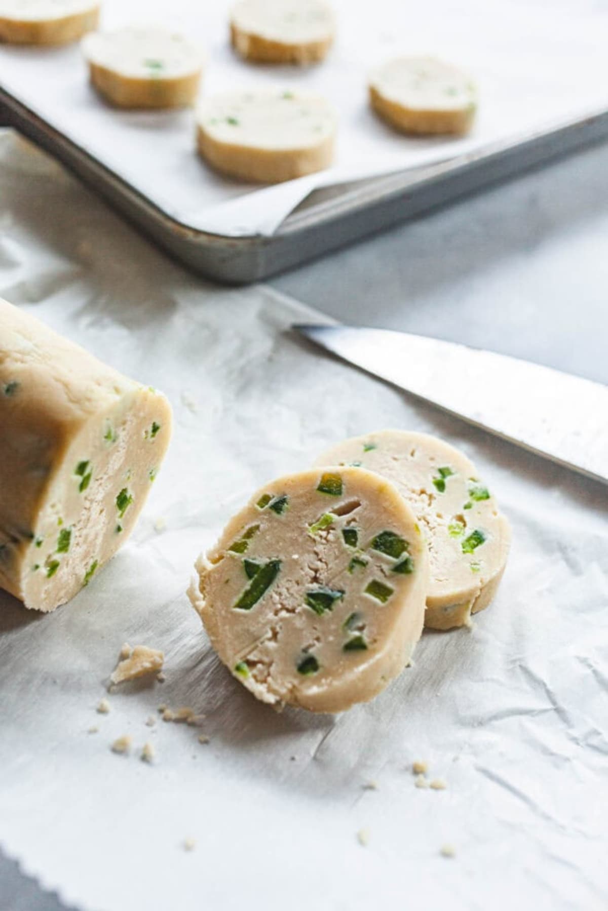 Jalapeno Lime Shortbread Cookies