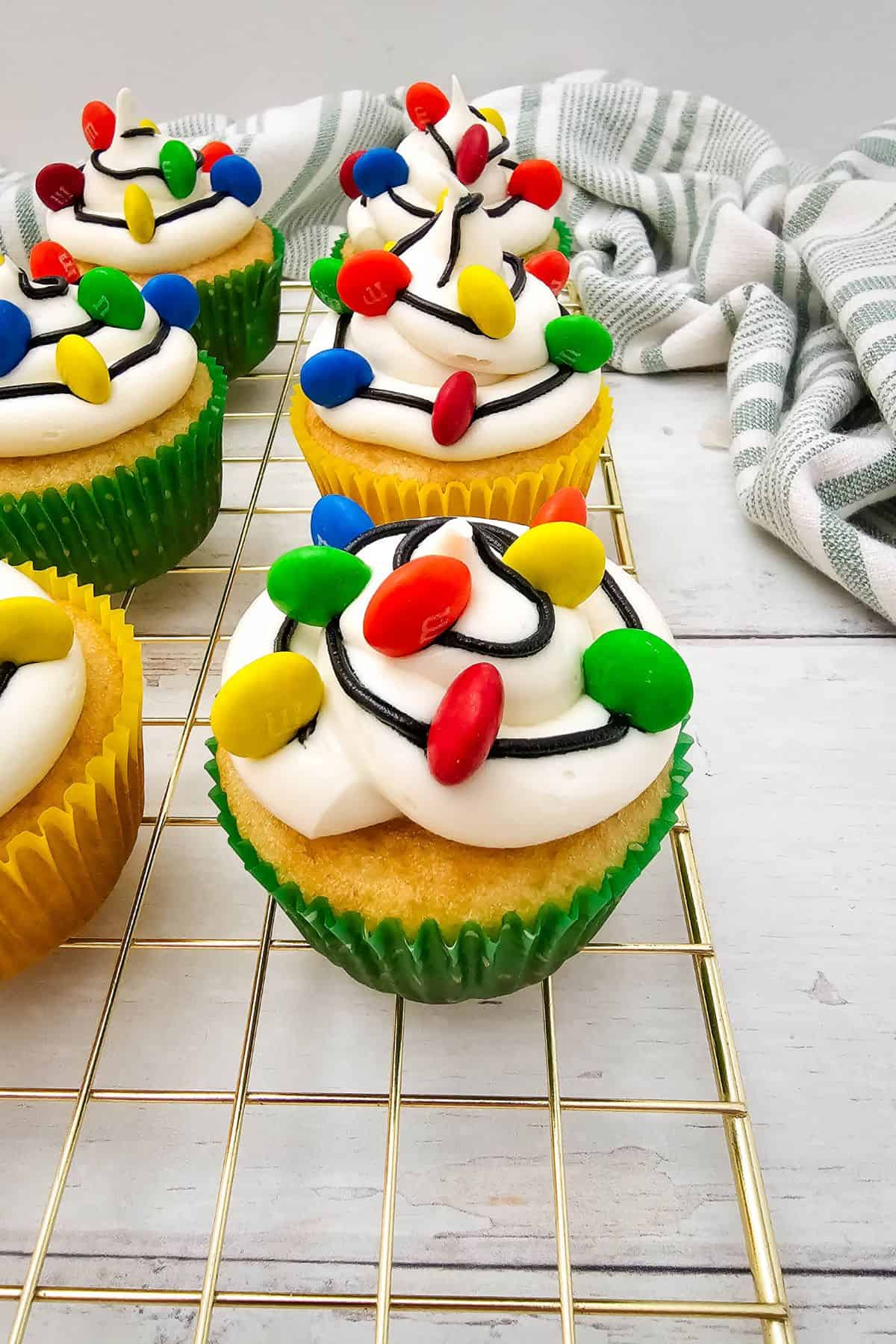 Christmas Light Cupcakes
