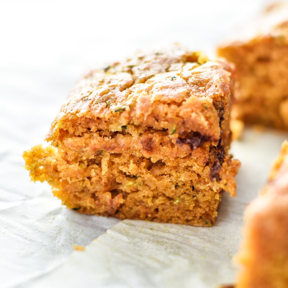 Pumpkin Spice Zucchini Bread Squares