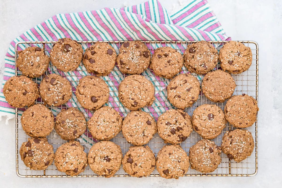 Double Chocolate Chip Hemp Heart Cookies