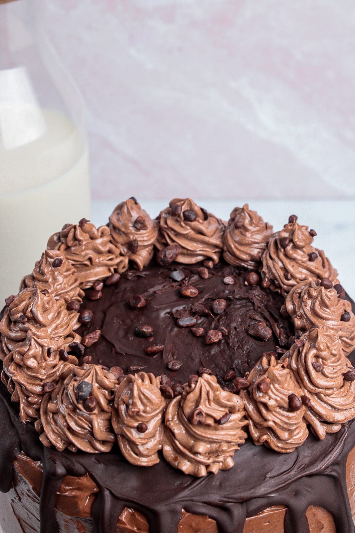 Vegan Triple Chocolate Cake