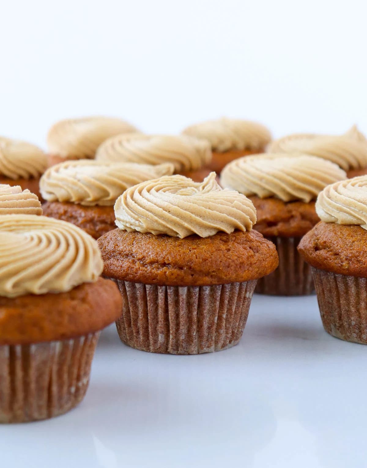 Pumpking Spice Cupcakes with Salted Caramel Frosting