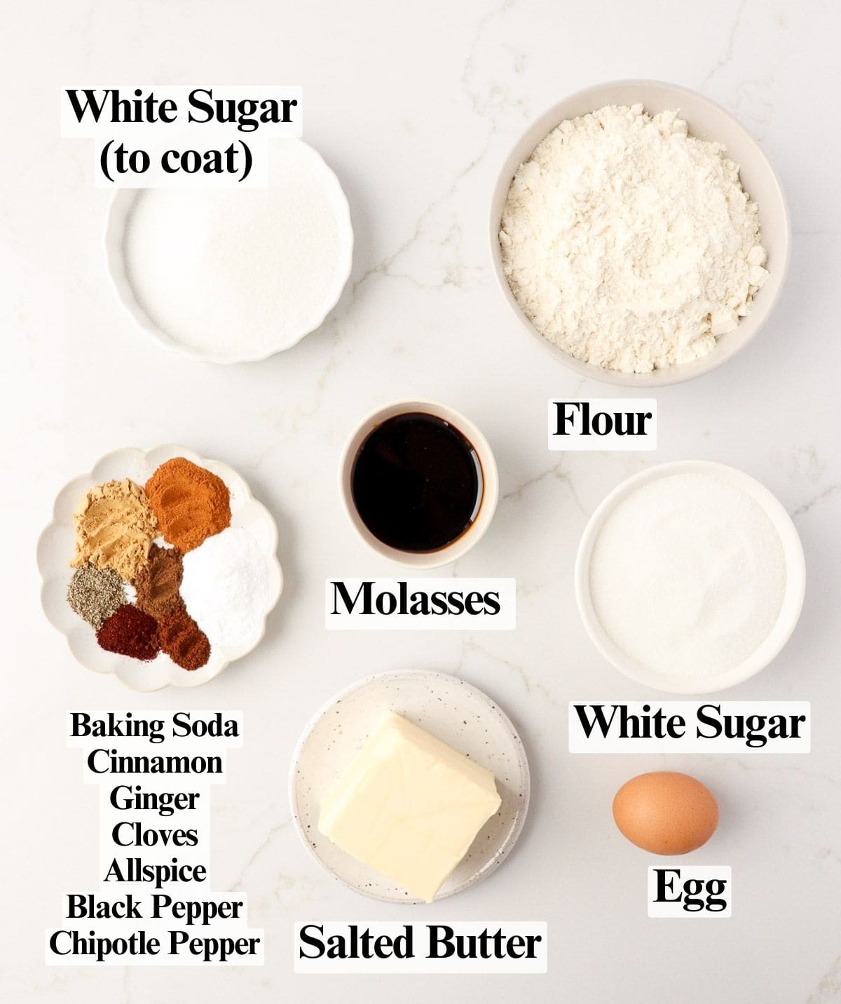 Chewy & Spicy Ginger Molasses Cookies