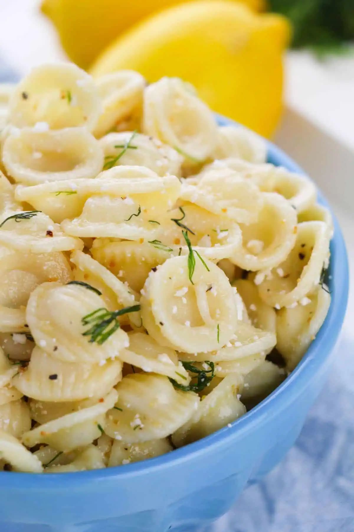 Dill Pasta Salad with Feta Cheese