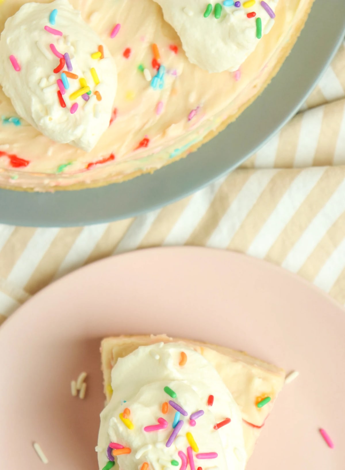 No-Bake Birthday Cake Cheesecake
