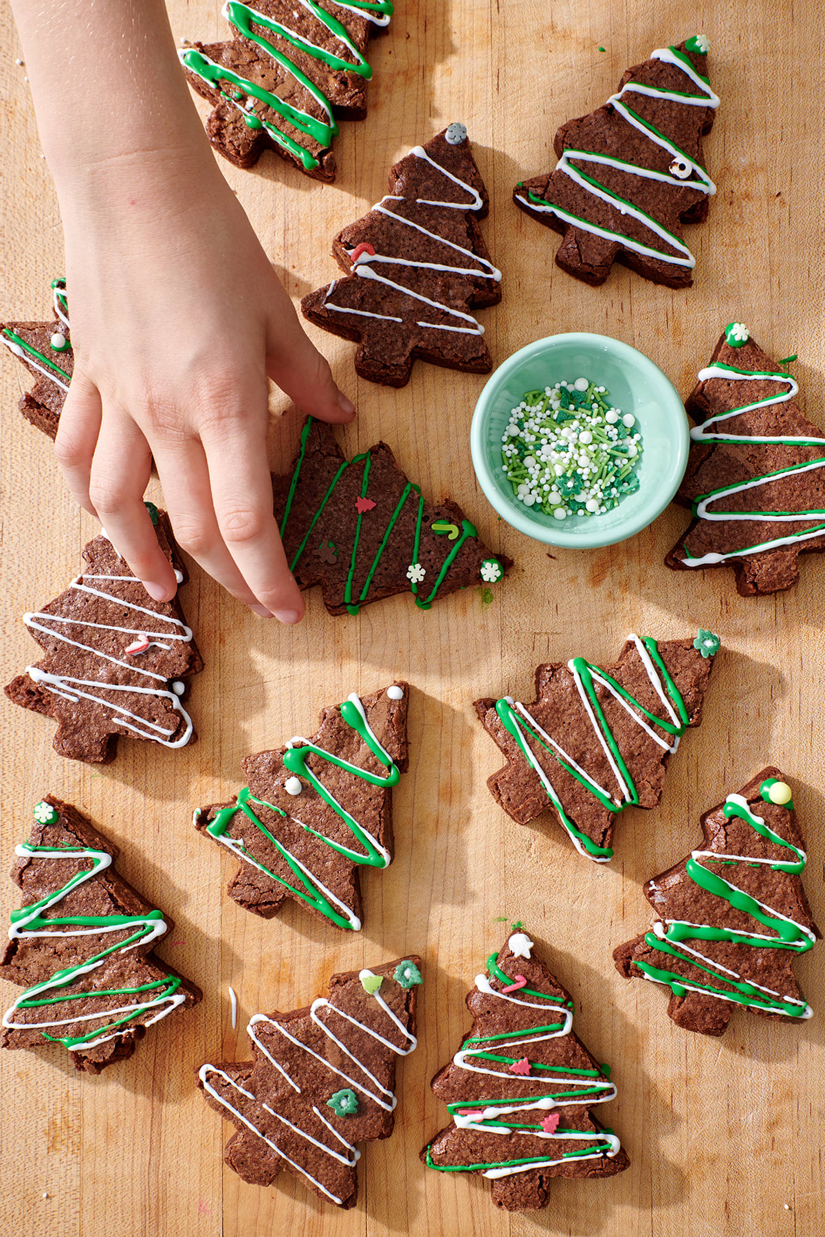 Christmas Tree Brownies