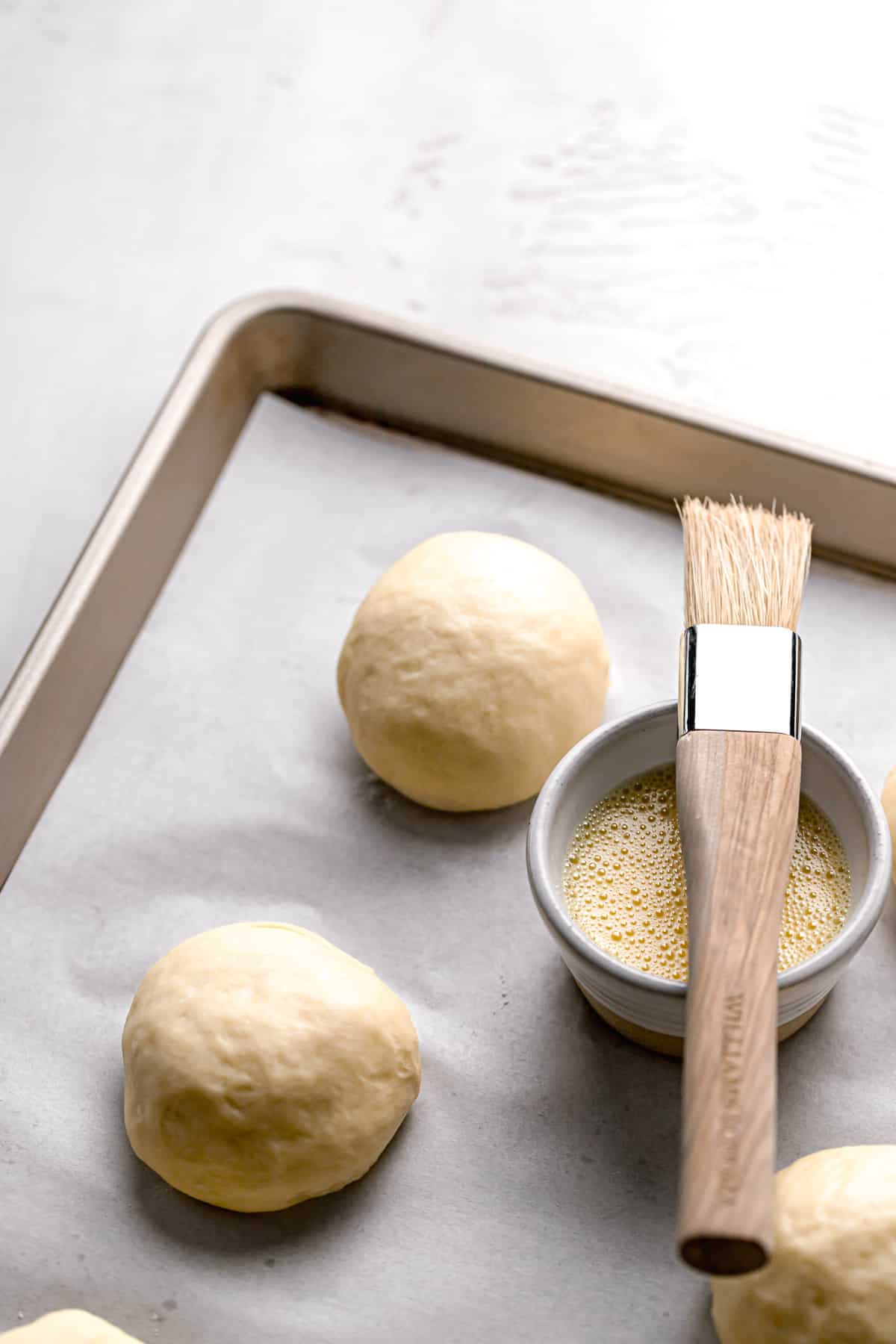 Chocolate Filled Brioche Donuts