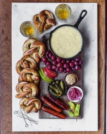 Beer Cheese Fondue + Game Day Snacks!
