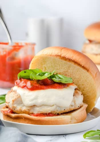 Ground Chicken Parmesan Burgers