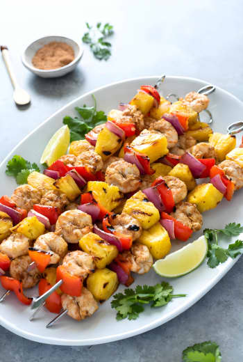 Jerk Pineapple Shrimp Skewers
