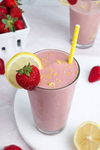 Strawberry Lemonade Protein Smoothie