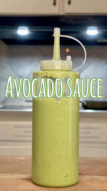 Creamy Avocado Garlic Sauce