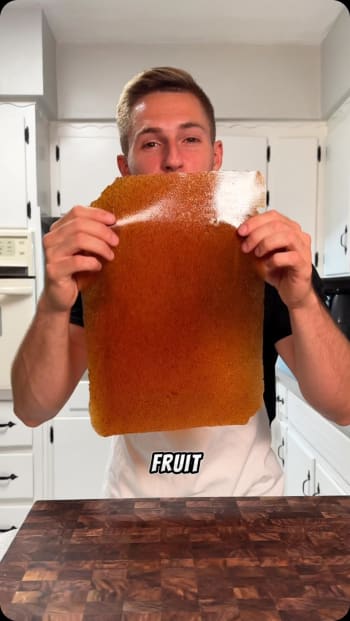 3-Ingredient Homemade Strawberry Fruit Leather