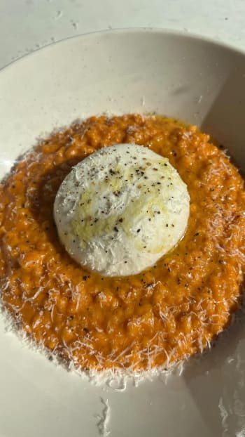 Pastina alla Vodka with Burrata