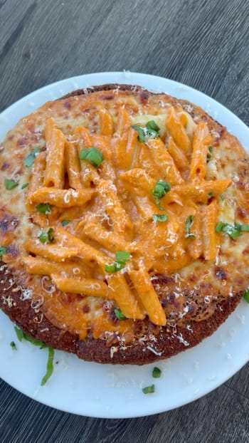 Chicken Parm Pizza with Penne alla Vodka
