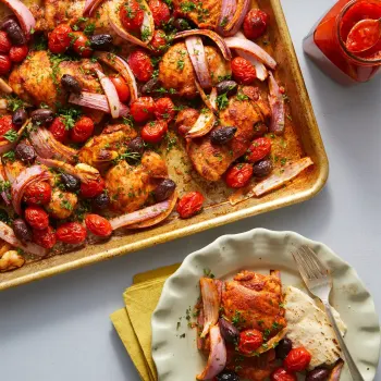 Sheet Pan Chicken Shawarma