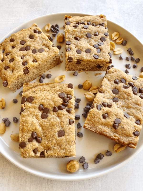Vegan Blondies with Peanut Butter cover
