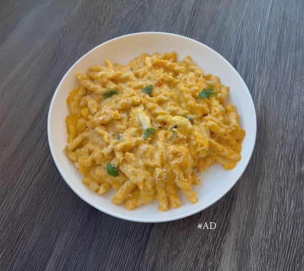 Roasted Butternut Squash & Tomato Pasta with Mozzarella cover