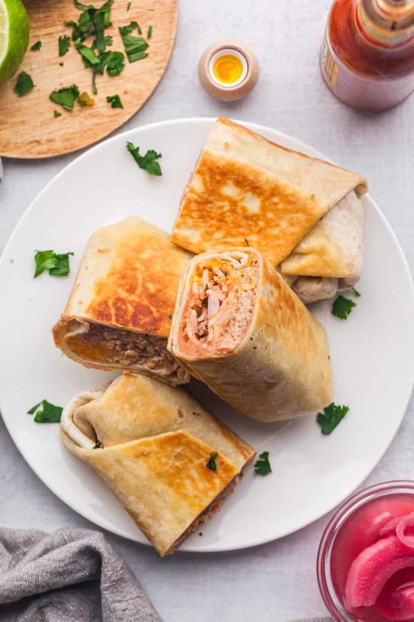 Cheesy Bean and Rice Burrito cover