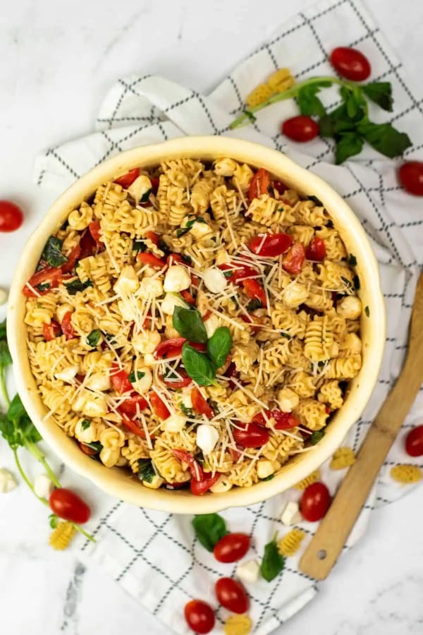 Caprese Balsamic Pasta Salad cover