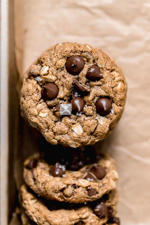 Vegan Tahini Oatmeal Chocolate Chip Cookies cover