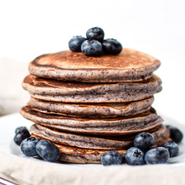 Lemon Poppy Seed Blueberry Protein Pancakes cover