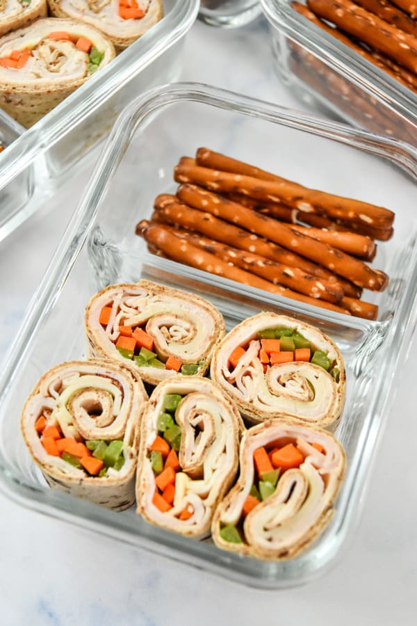 Buffalo Chicken Pinwheels Meal Prep cover