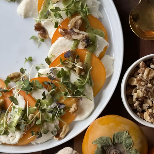Persimmon Caprese Salad cover