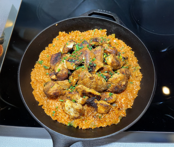 High Protein Fajita Chicken with Taco Rice Meal Prep cover