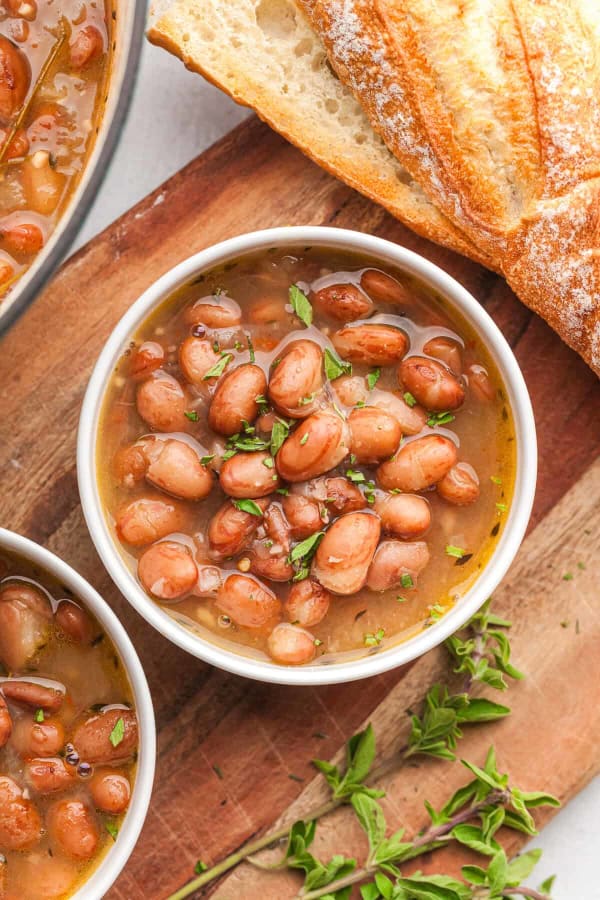 Cranberry Beans (Brothy Borlotti Bean Recipe) cover