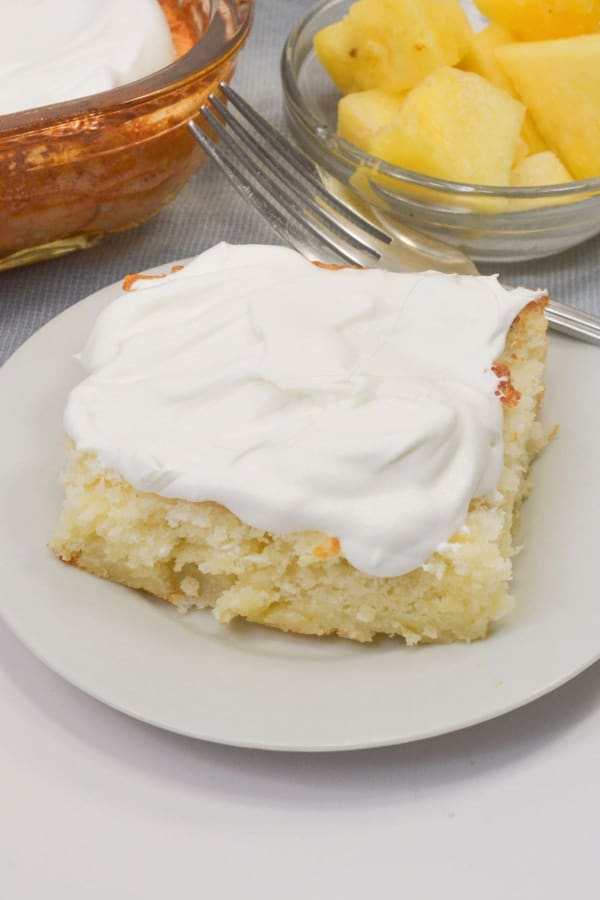 Angel Food Cake with Pineapple cover