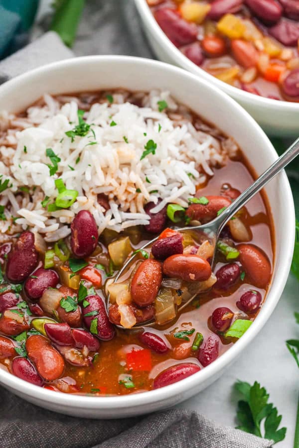 Vegetarian Red Beans and Rice Recipe cover