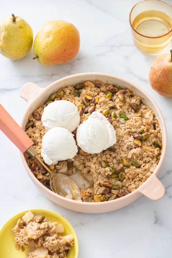 Pear and Pistachio Crisp cover