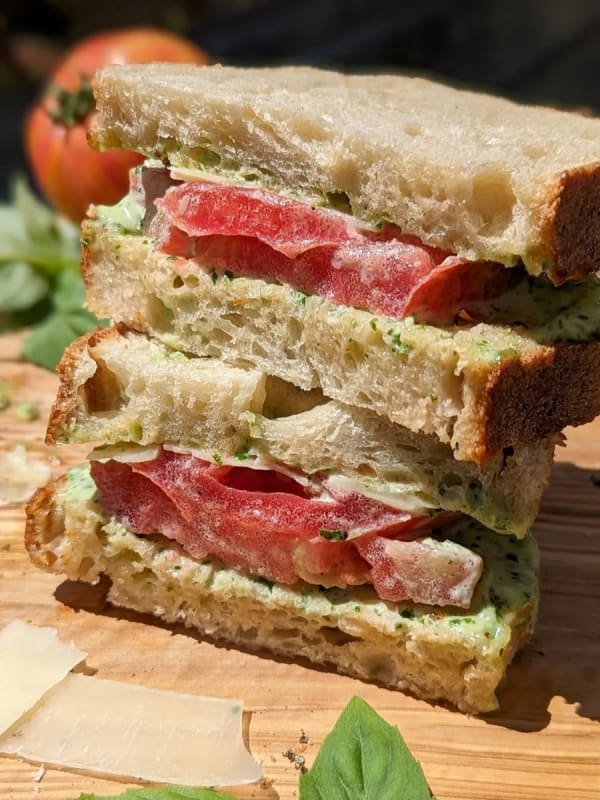 Tomato Sandwich with Basil Mayo cover
