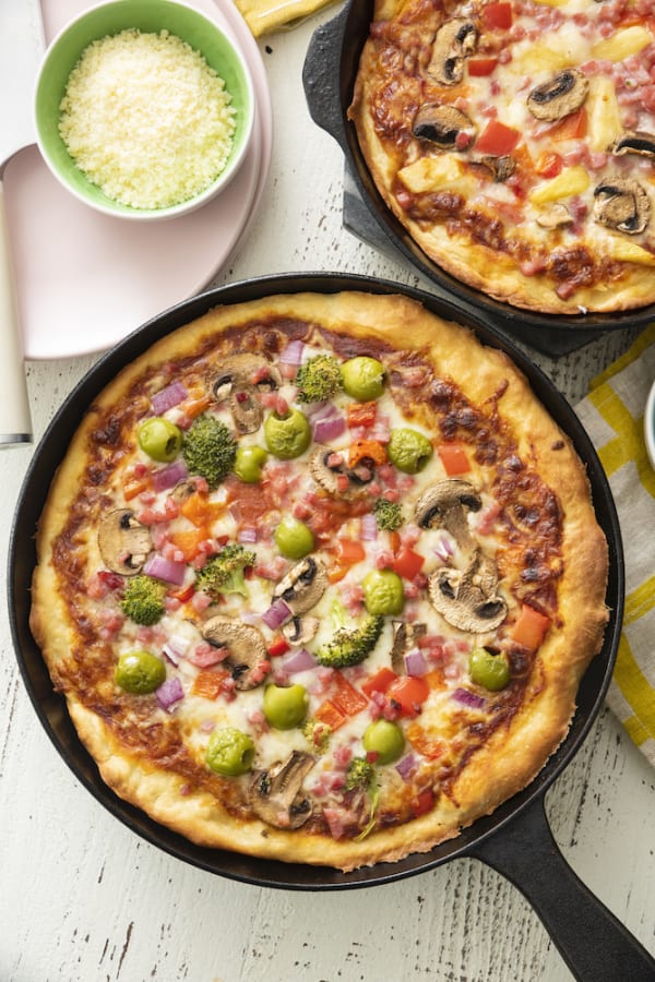 Deep Dish Cast Iron Pizza cover