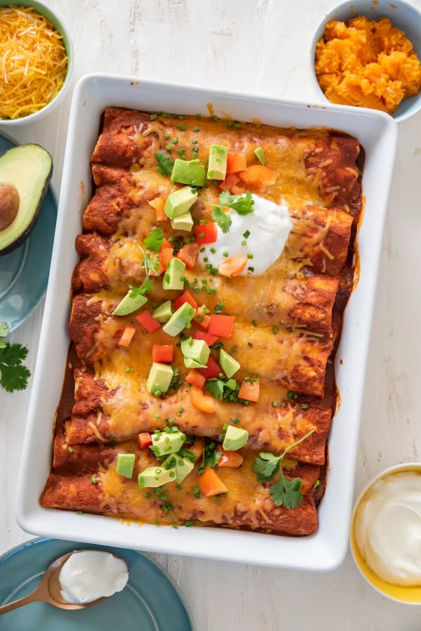 Sweet Potato Black Bean Enchiladas cover