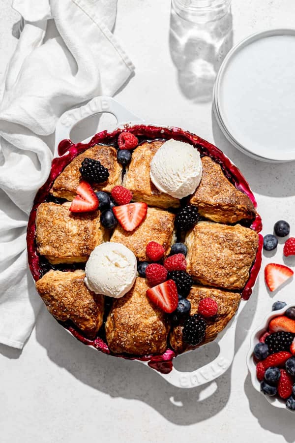 Mixed Berry Cobbler with Buttermilk Biscuits cover