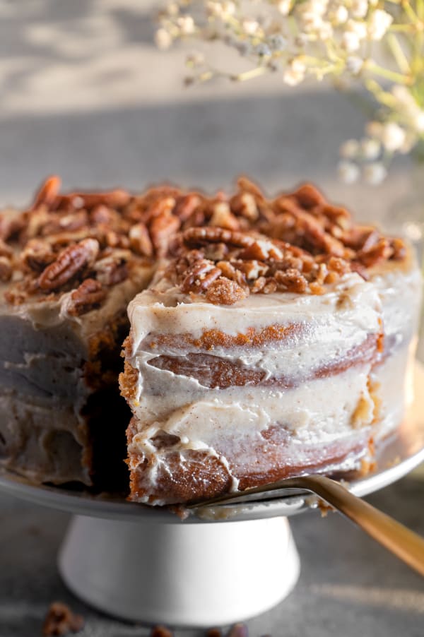 Moist Carrot Cake with Brown Butter Mascarpone Frosting cover