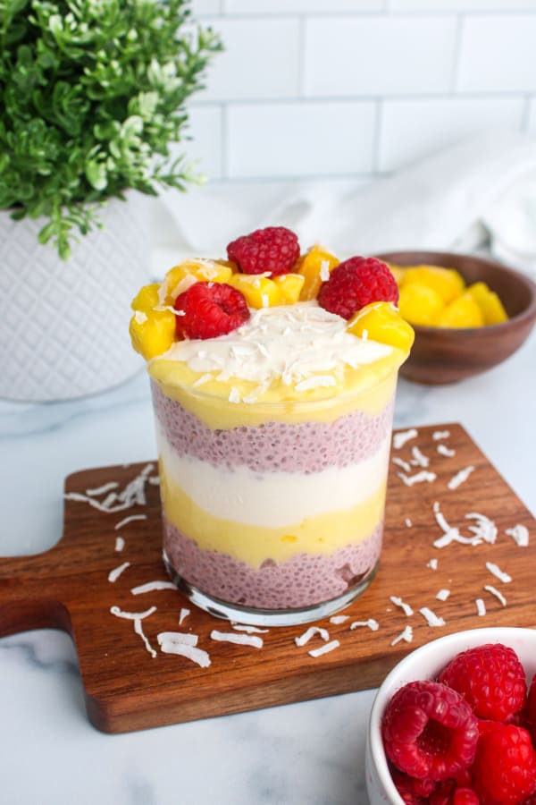 Raspberry Mango Chia Pudding Parfait cover