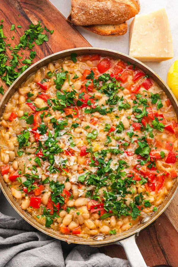 Sautéed White Beans with Parmesan and Lemon cover