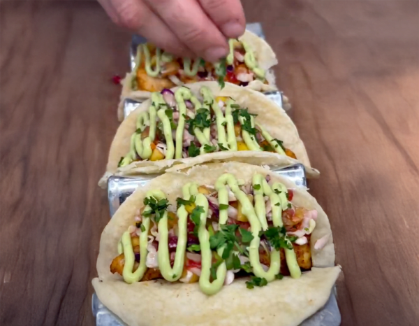 High Protein Low Calorie Fish Tacos cover