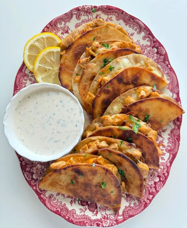 Crispy Chipotle Chicken Tacos with Ranch Sauce cover
